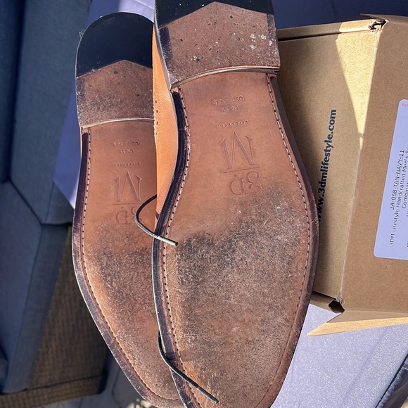 3DM lifestyle handcrafted men’s suede leather combination Oxford - Picture 3 of 6